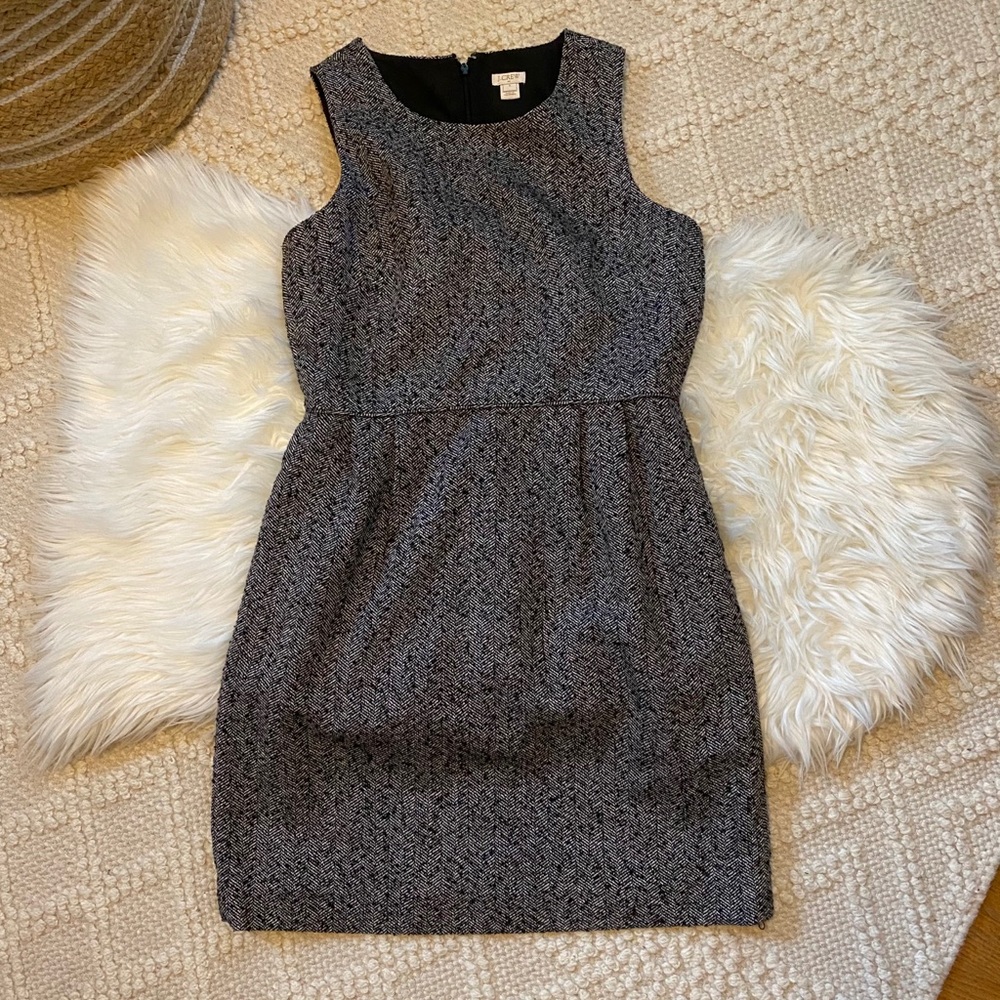 J. Crew Herringbone Sheath Dress Sz. 8 - Like New!
